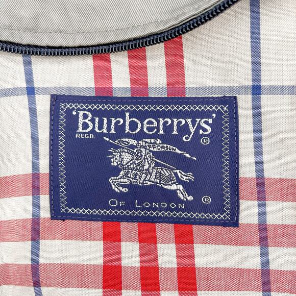 Burberry Trench Long Coat Kensington Coat Brown Green Belt Jacket Wool 14 P - Picture 4 of 15